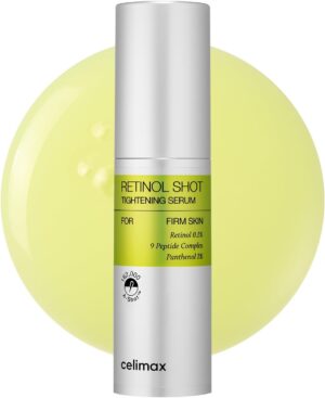 celimax The Vita A Retinol Shot Tightening Serum | with Pure Vitamin A Retinol, Peptide, Pore Minimizer, Wrinkles & Fine Lines, Firmer Skin, Anti-Aging, Skin Smoothing 30ml 1.01 fl. oz.