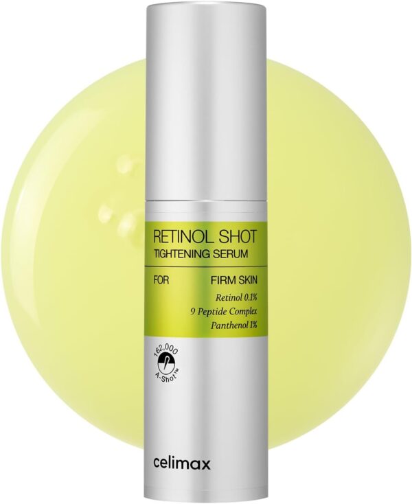 celimax The Vita A Retinol Shot Tightening Serum | with Pure Vitamin A Retinol, Peptide, Pore Minimizer, Wrinkles & Fine Lines, Firmer Skin, Anti-Aging, Skin Smoothing 30ml 1.01 fl. oz.