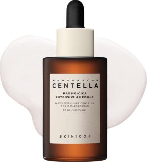 SKIN1004 Madagascar Centella Probio-Cica Intensive Ampoule 50ml, 1.69 fl.oz, Ceramide NP Ample for Strengthening Barrier, Vegan, All Types, Dry, Korean Skincare