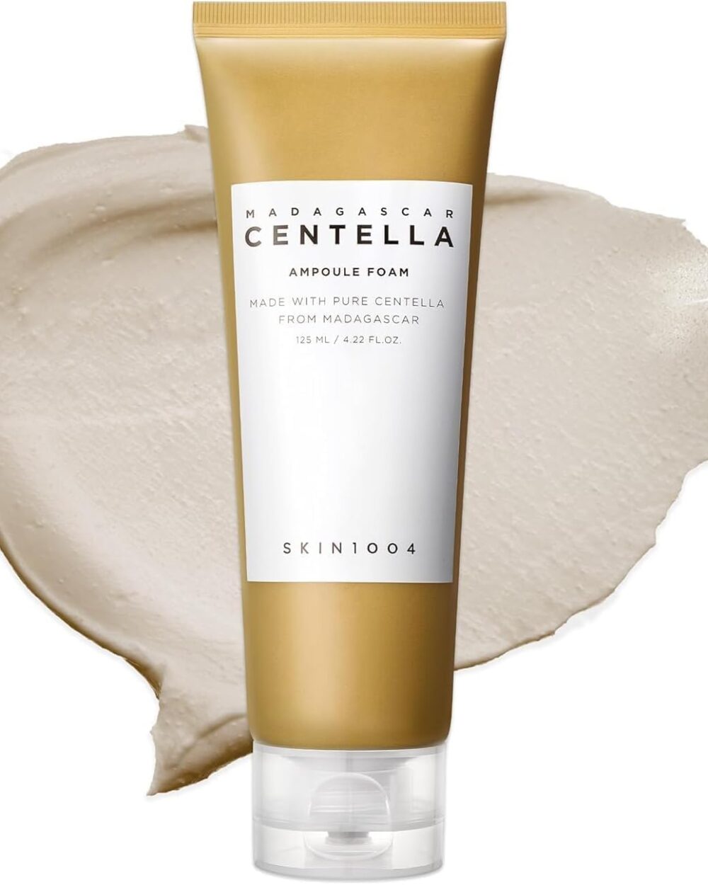 SKIN1004 Madagascar Centella Ampoule Foam 4.22 fl.oz(125ml) | Low pH Foam Cleanser | Natural Soda Powder Coconut Surfactant | EWG Green Grade