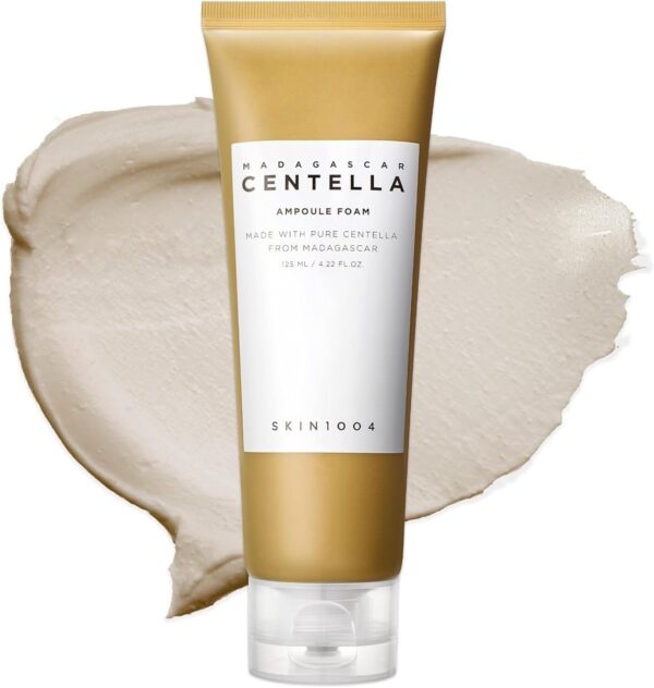SKIN1004 Madagascar Centella Ampoule Foam 4.22 fl.oz(125ml) | Low pH Foam Cleanser | Natural Soda Powder Coconut Surfactant | EWG Green Grade