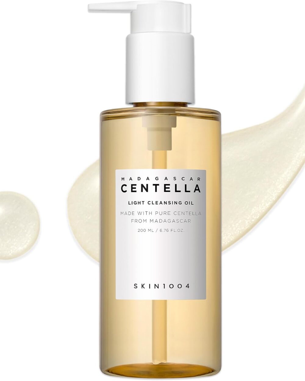 SKIN1004 Madagascar Centella Light Cleansing Oil (6.76 Fluid Ounce) Pure and light oil with fresh cleansing effect, Micellar Cleansing Hypoallergenic Use